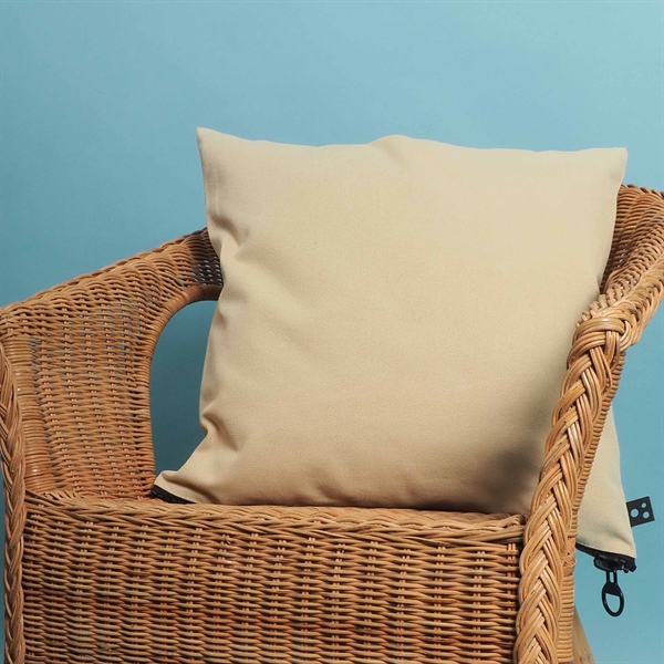 Canvas cushion cover 50x50 Washed Offwhite